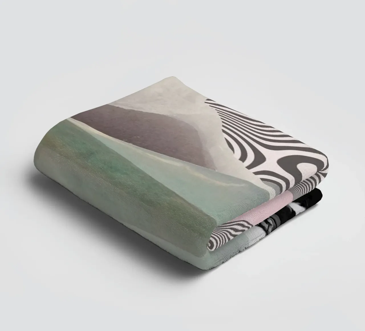 Dreams Beyond Terrain | Press Play Art Print Collage towel by Press Play Art Prints