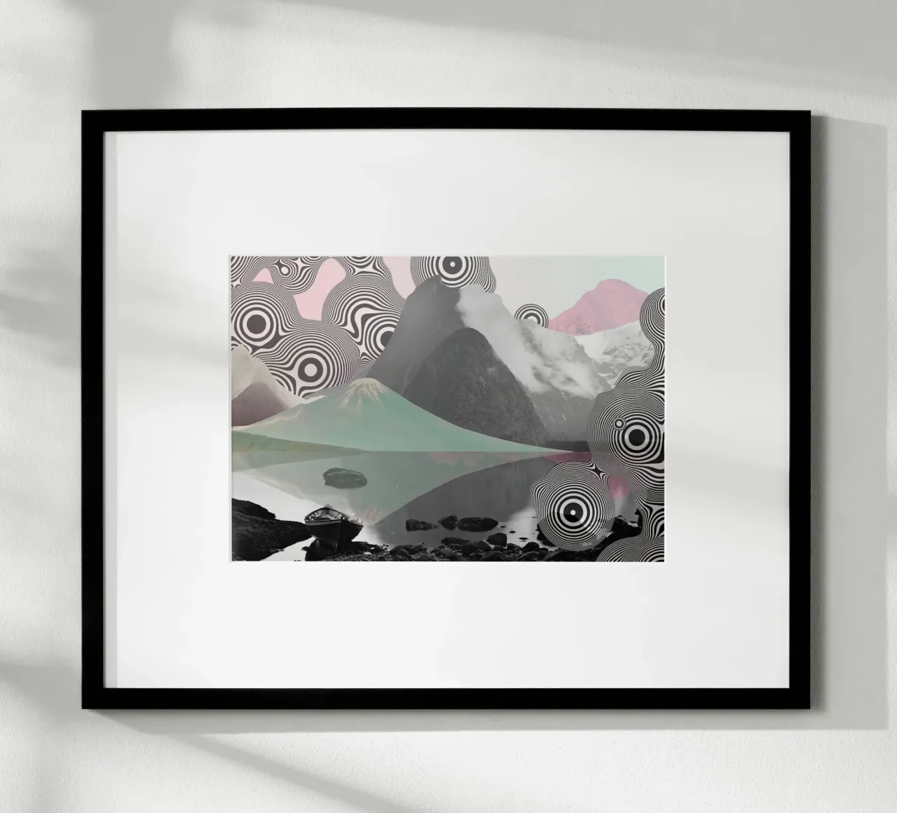 Dreams Beyond Terrain | Press Play Kunstdruk Collage poster van Press Play Art Prints