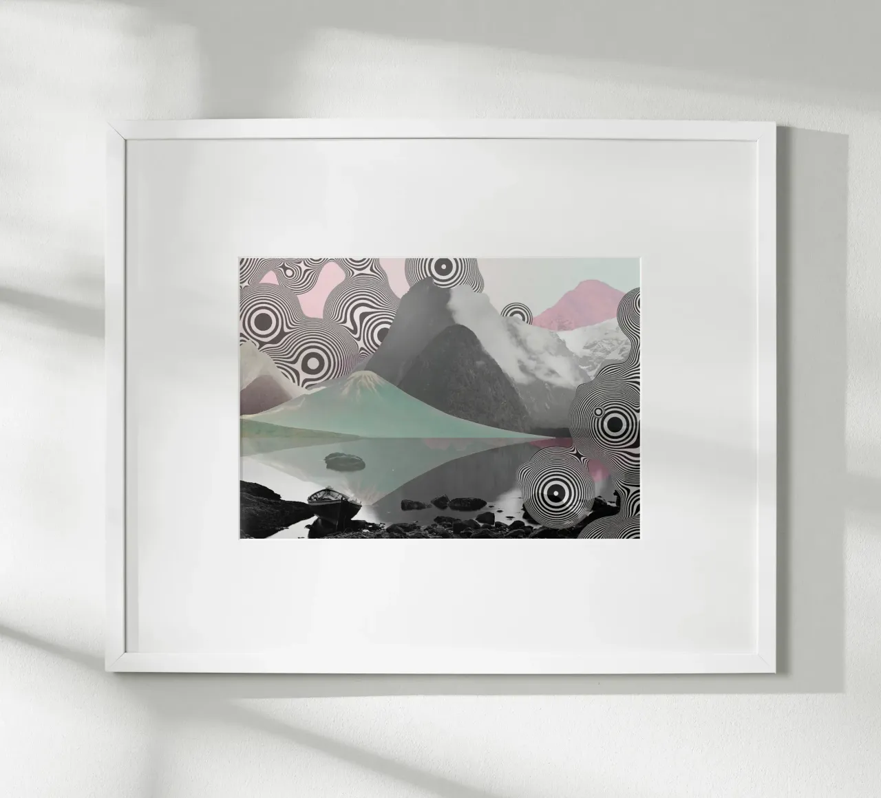 Dreams Beyond Terrain | Press Play Kunstdruk Collage poster van Press Play Art Prints