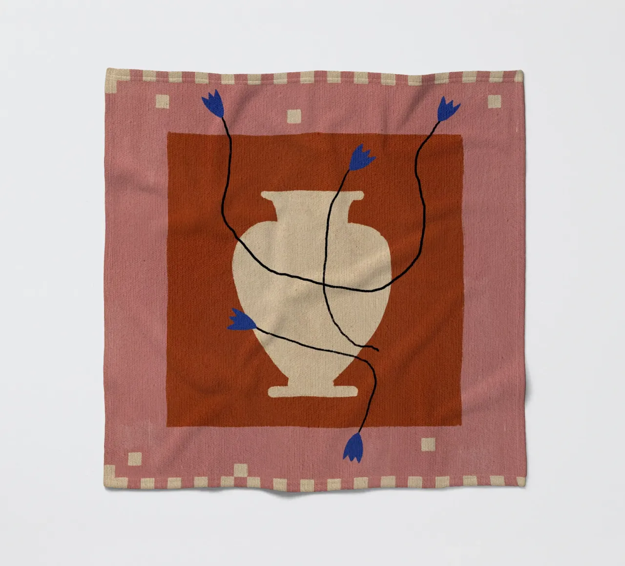 Out-of-Vase Blooms 7 coperta in pile da Shatha Al Dafai