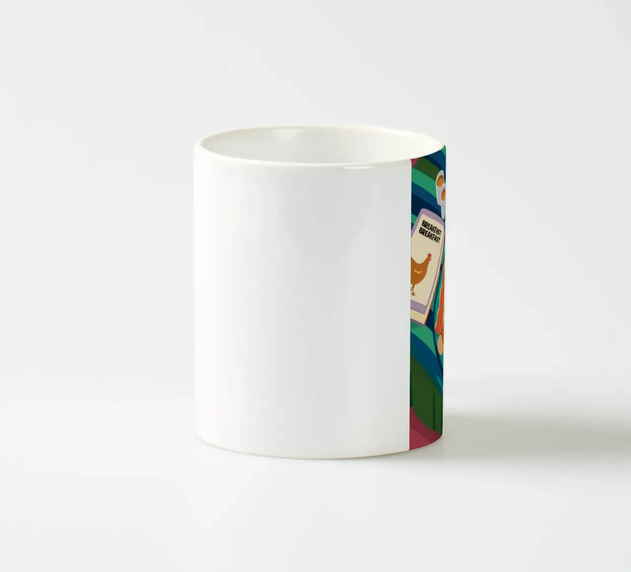 Il piatto completo all'inglese tazza in ceramica da Trace Brush