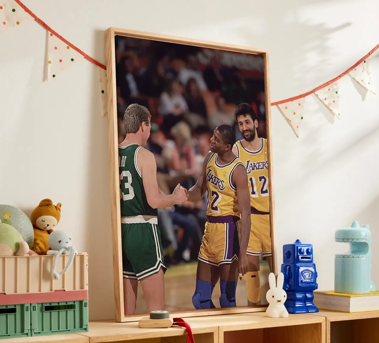 All Stars Game 80s tela con Cornice a cassetta da FAKE ARTWORK STORE