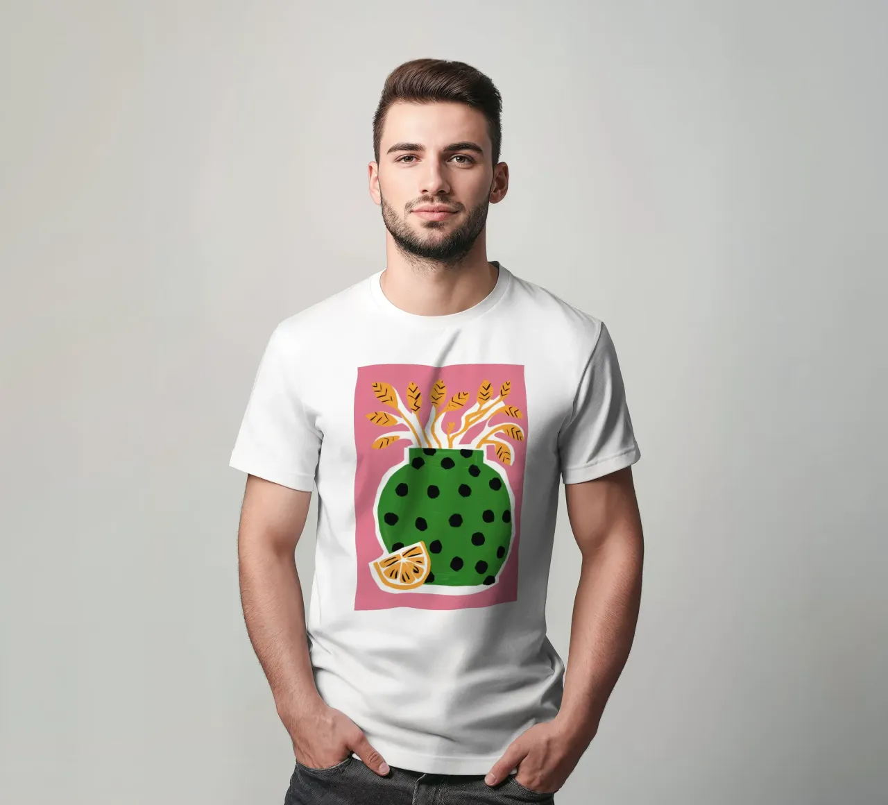 Vaso maculato Joy t-shirt da Irish Strokes