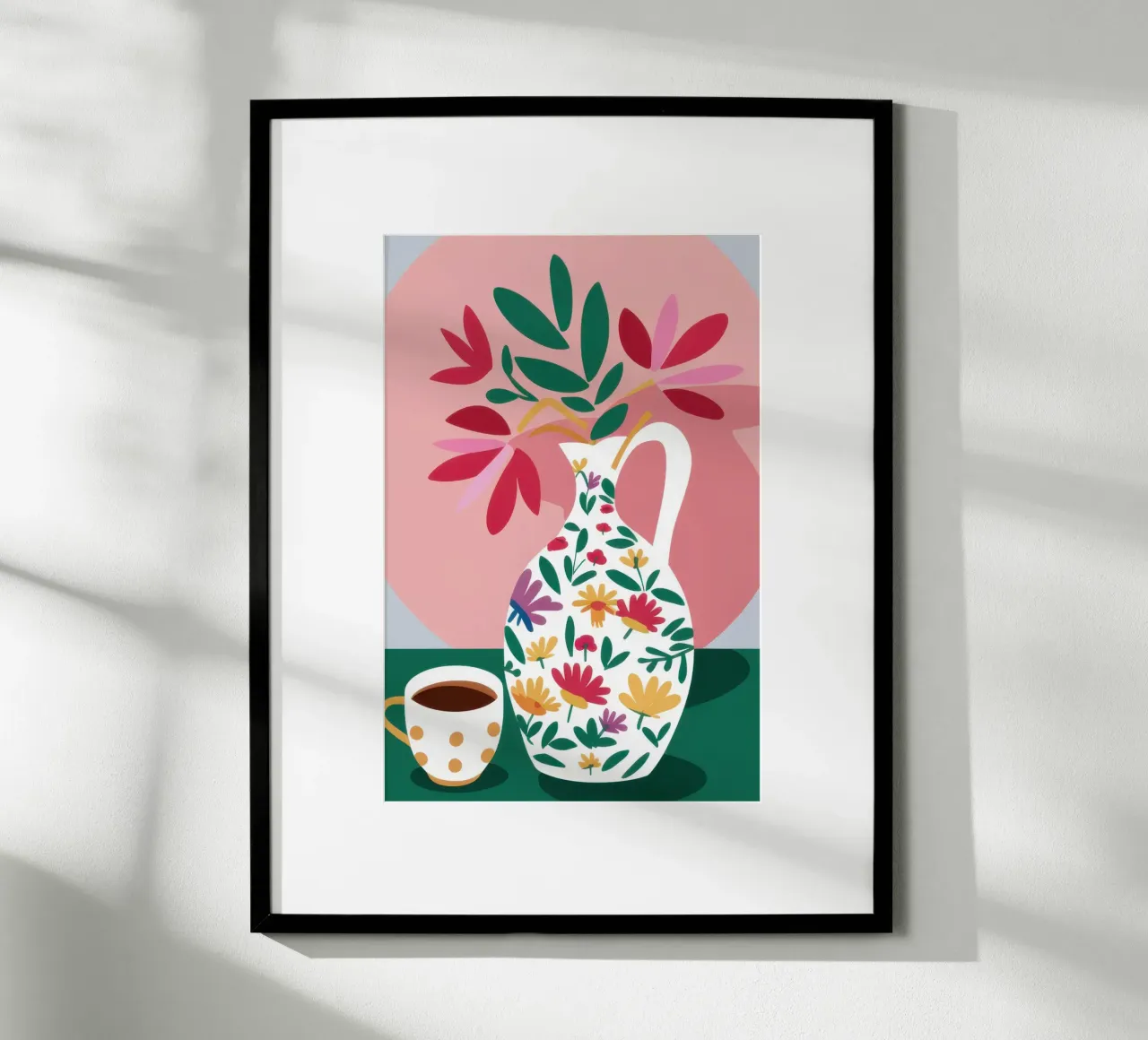 Brocca floreale Stilllife poster da Mark Solaria