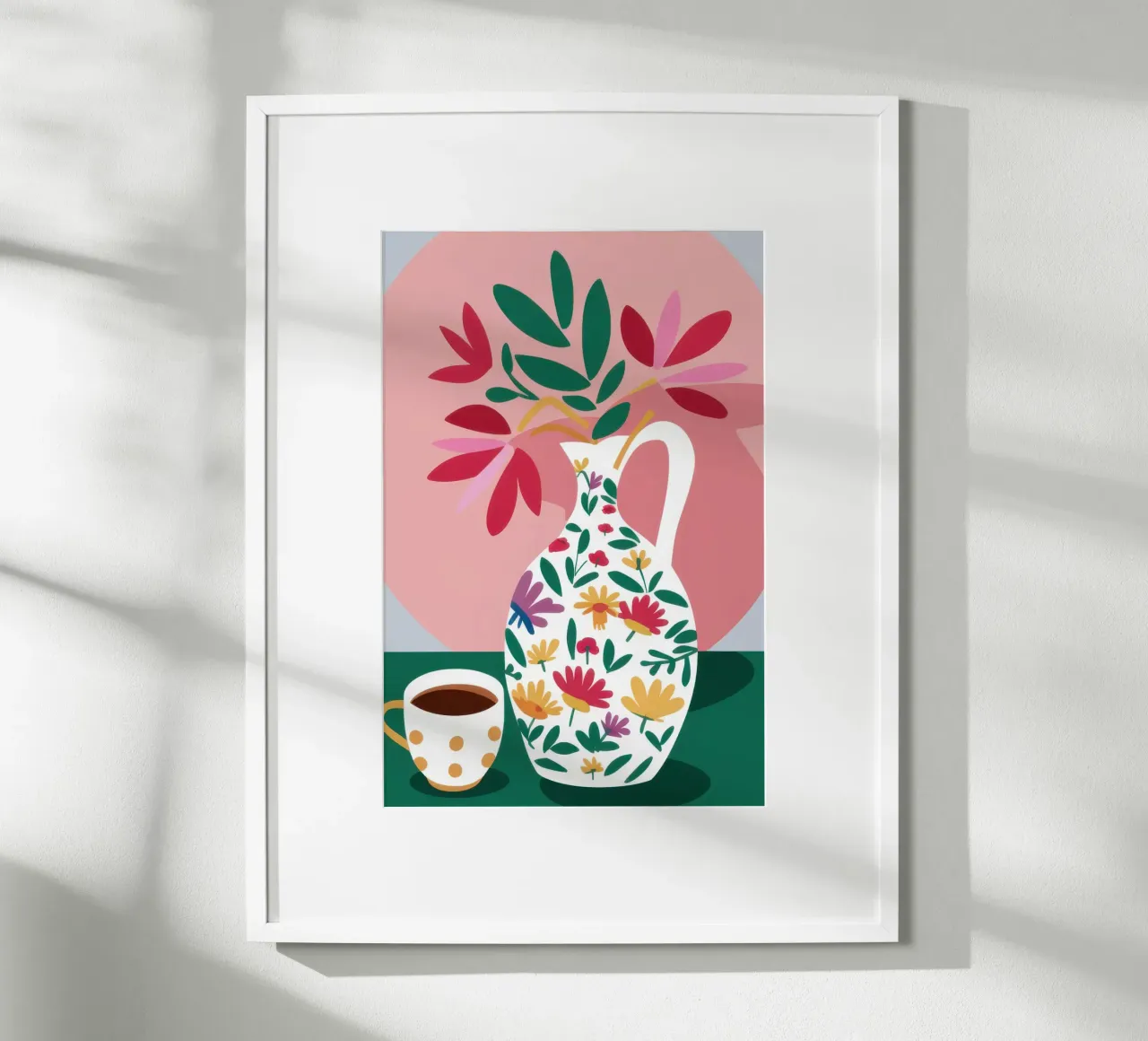 Brocca floreale Stilllife poster da Mark Solaria