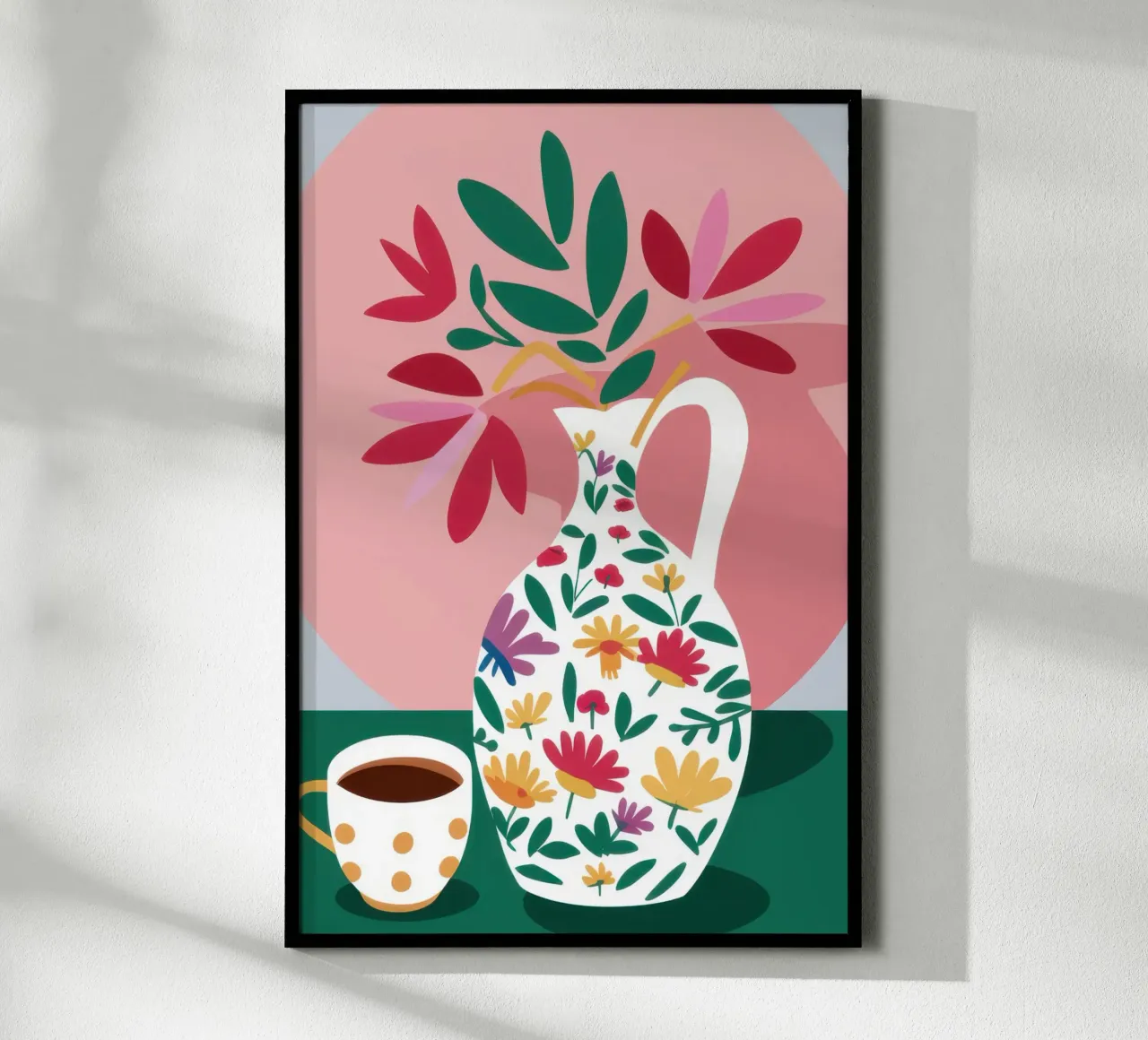 Brocca floreale Stilllife poster da Mark Solaria