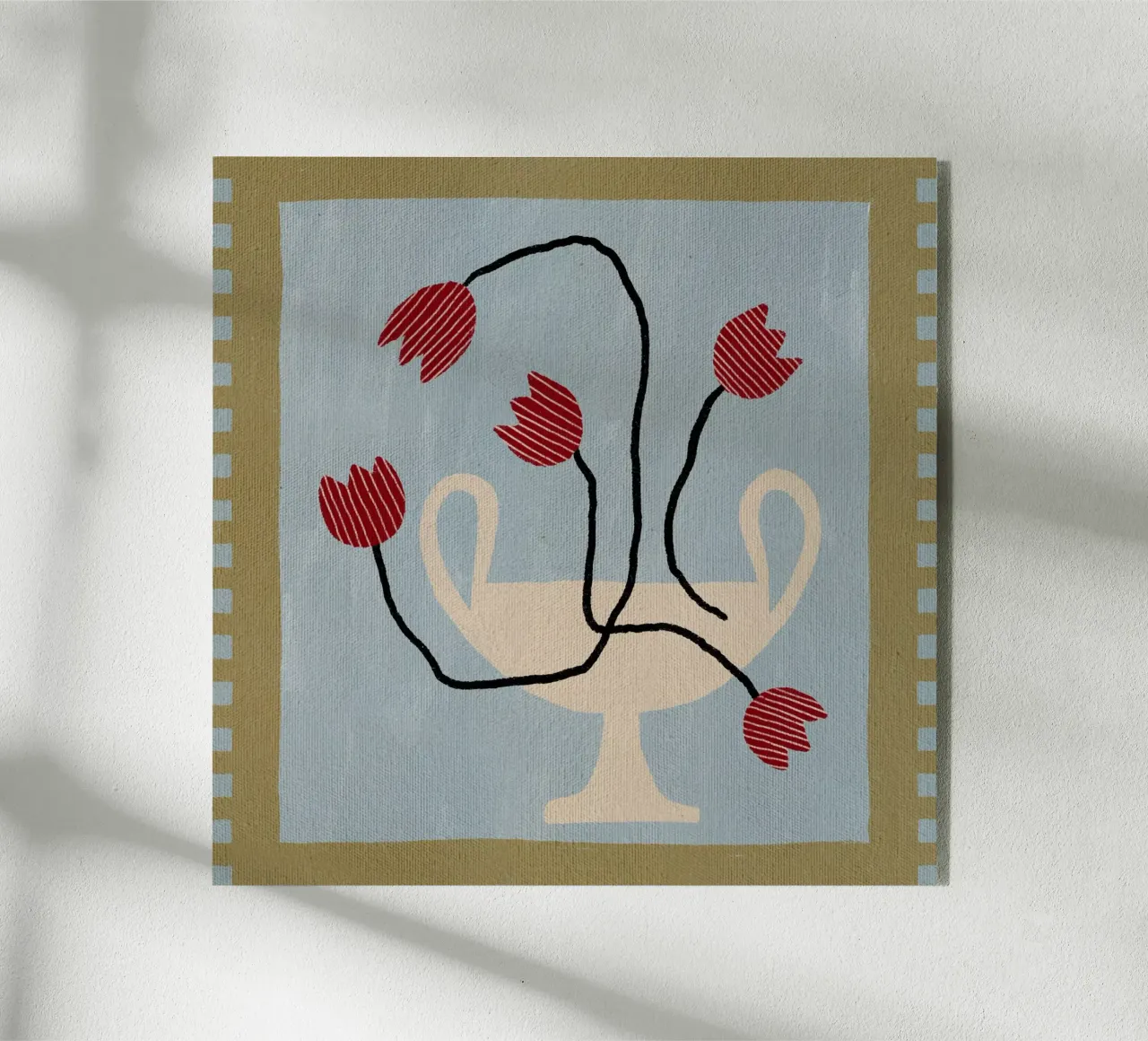 Out-of-Vase Blooms 6 acrylic glass by Shatha Al Dafai