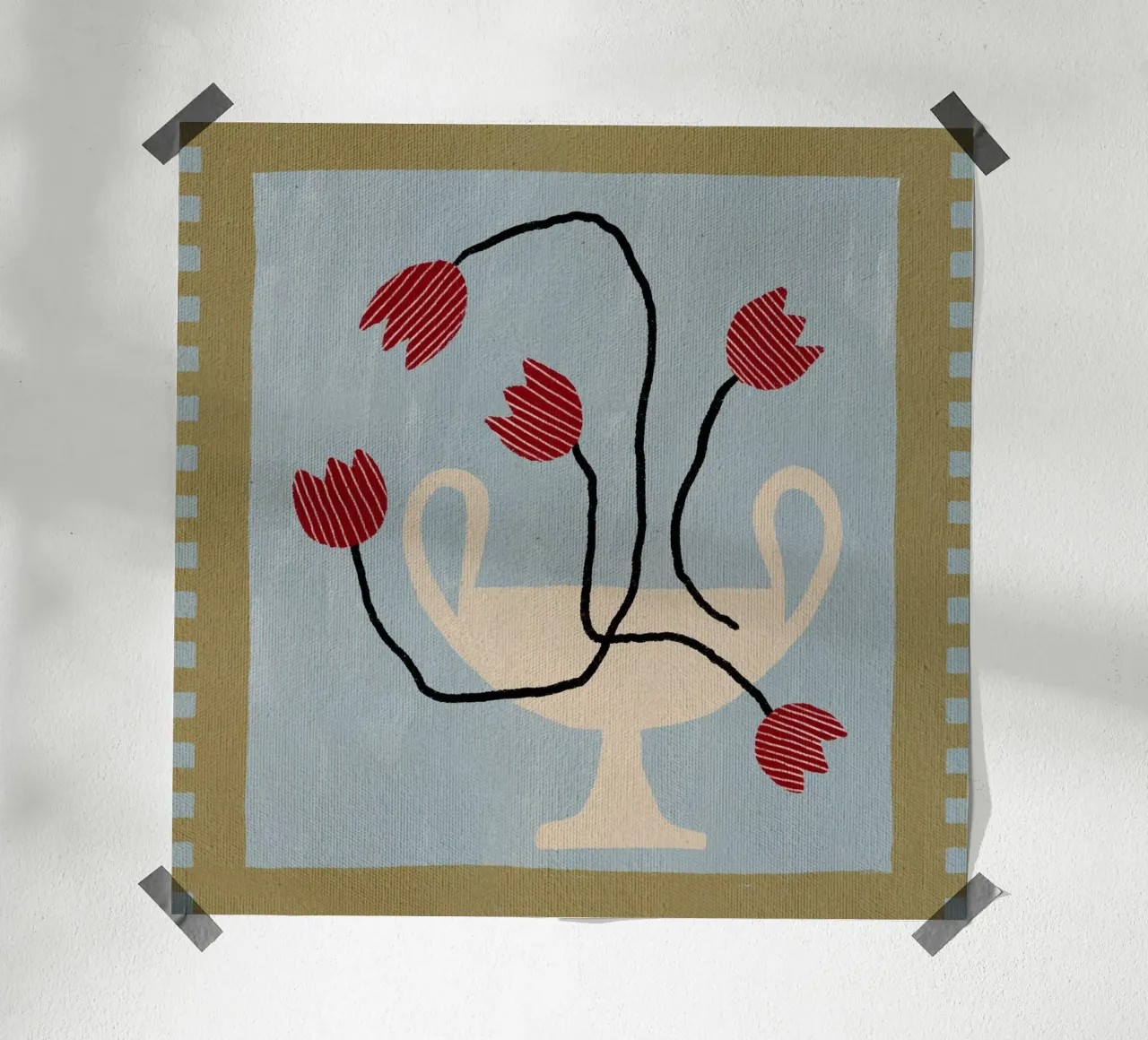 Out-of-Vase Blooms 6 poster da Shatha Al Dafai