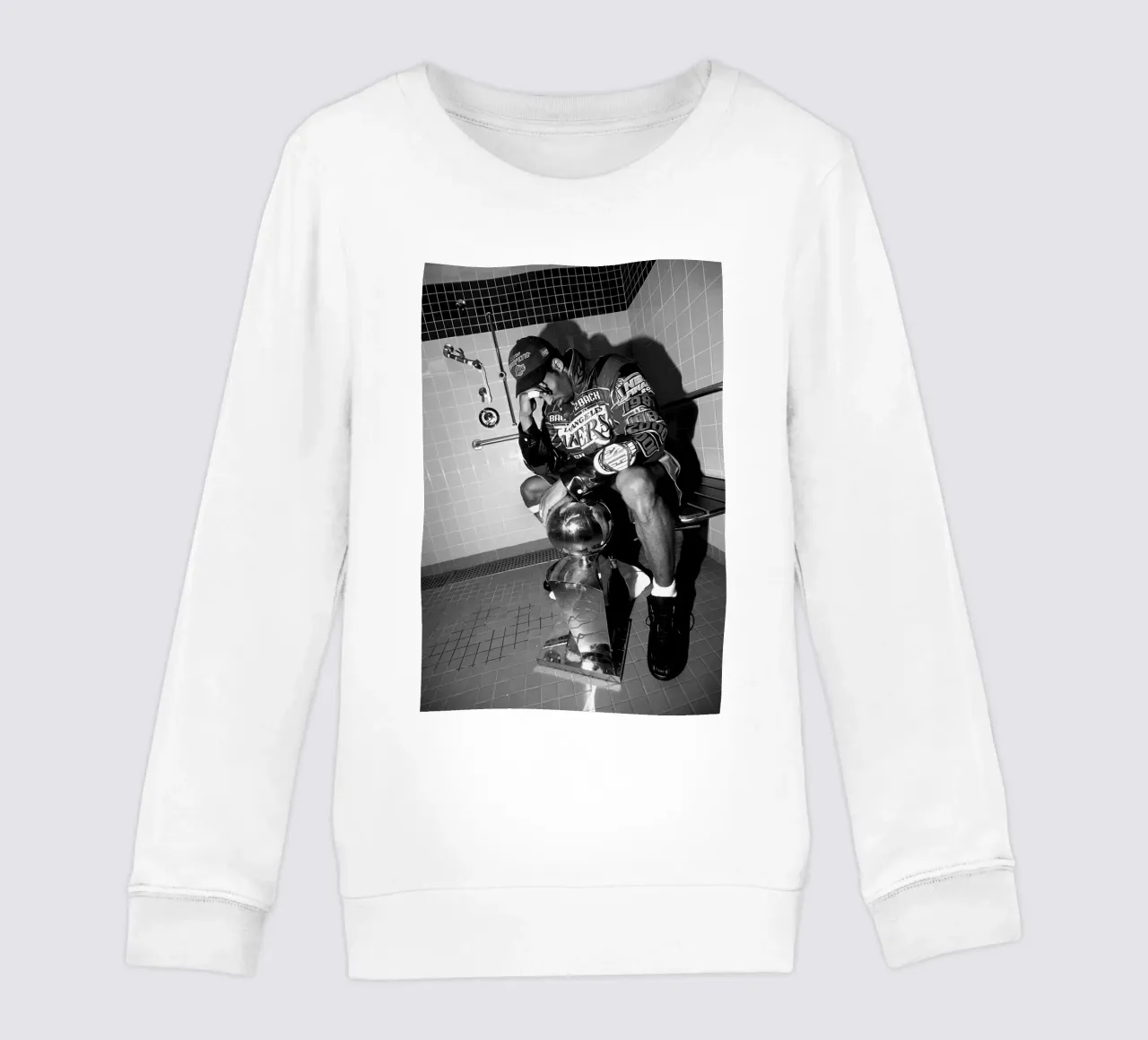 Momenti iconici di Kobe Bryant Bw felpa bambino da FAKE ARTWORK STORE