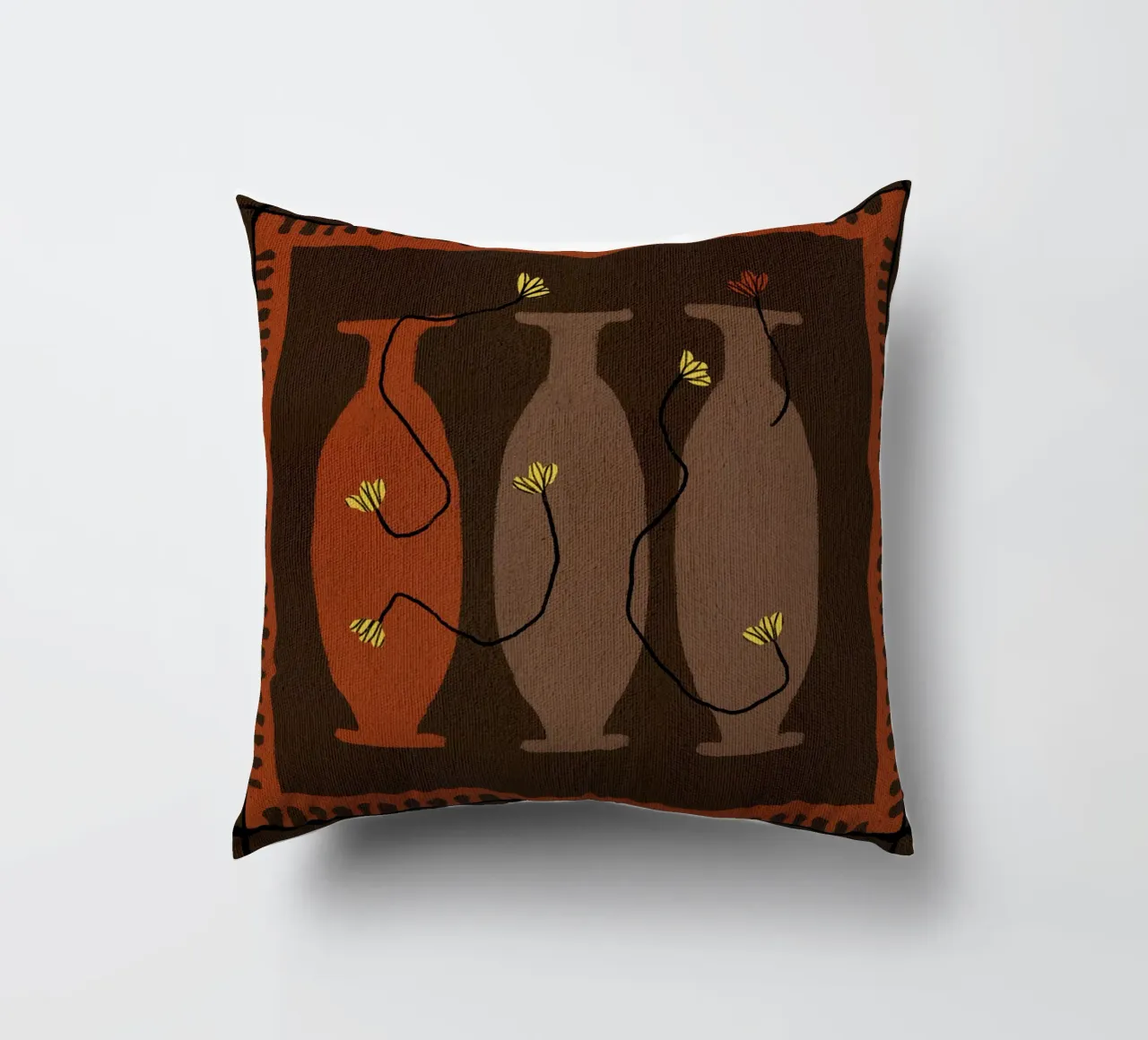 Out-of-Vase Blooms 5 cuscino da Shatha Al Dafai