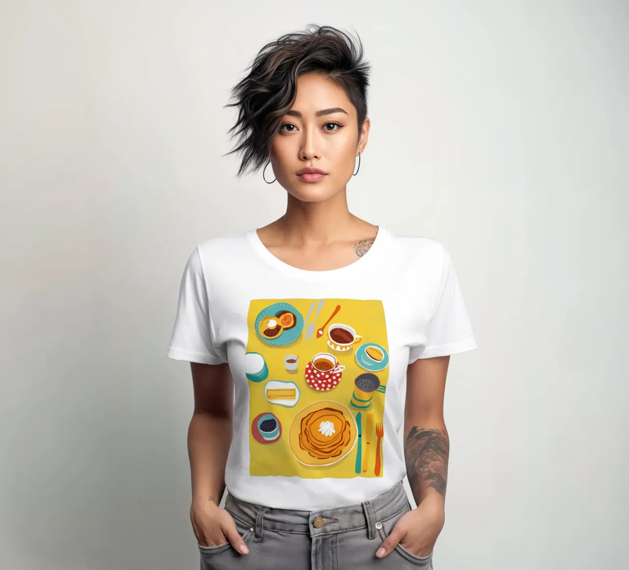 Diffusione del mattino d'oro t-shirt da donna da Selene Shade