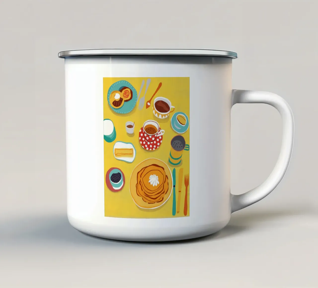 Diffusione del mattino d'oro tazza in smalto da Selene Shade