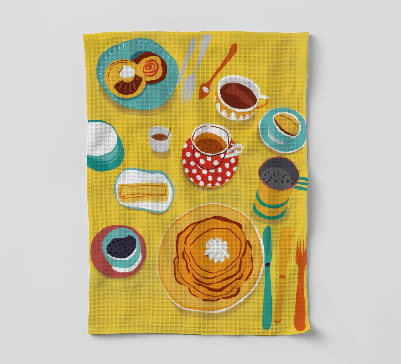 Diffusione del mattino d'oro canovaccio da cucina da Selene Shade