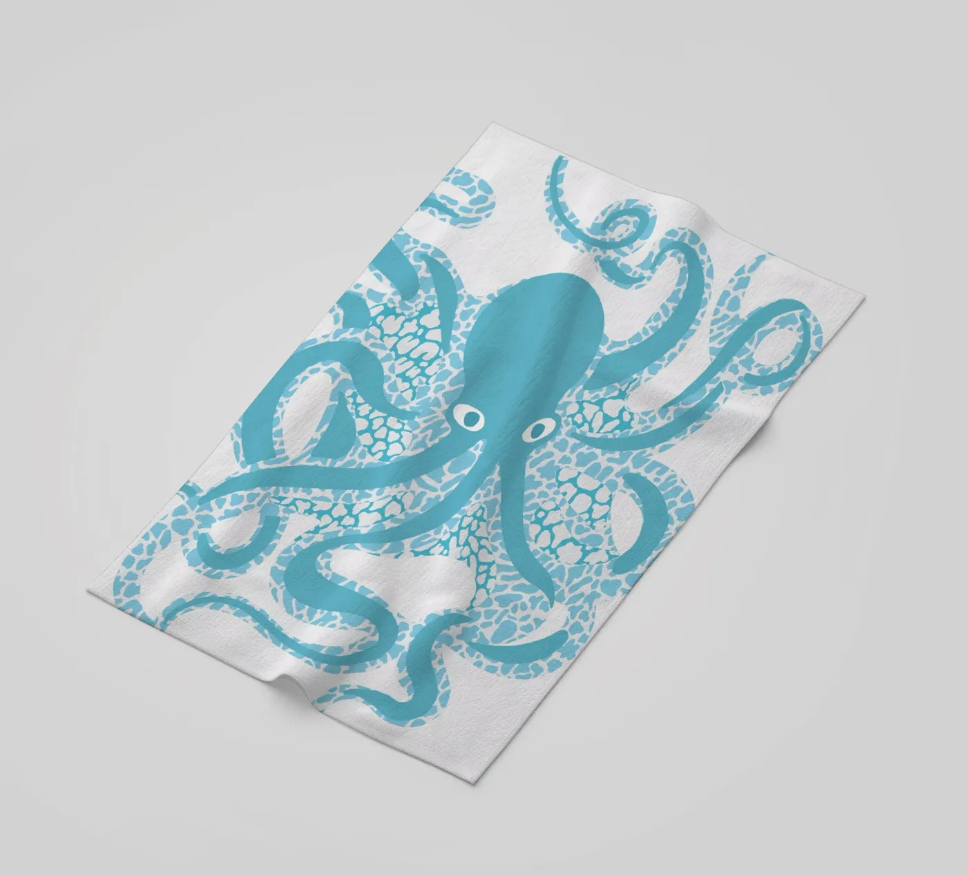 Polpo blu telo mare da Asha Designs