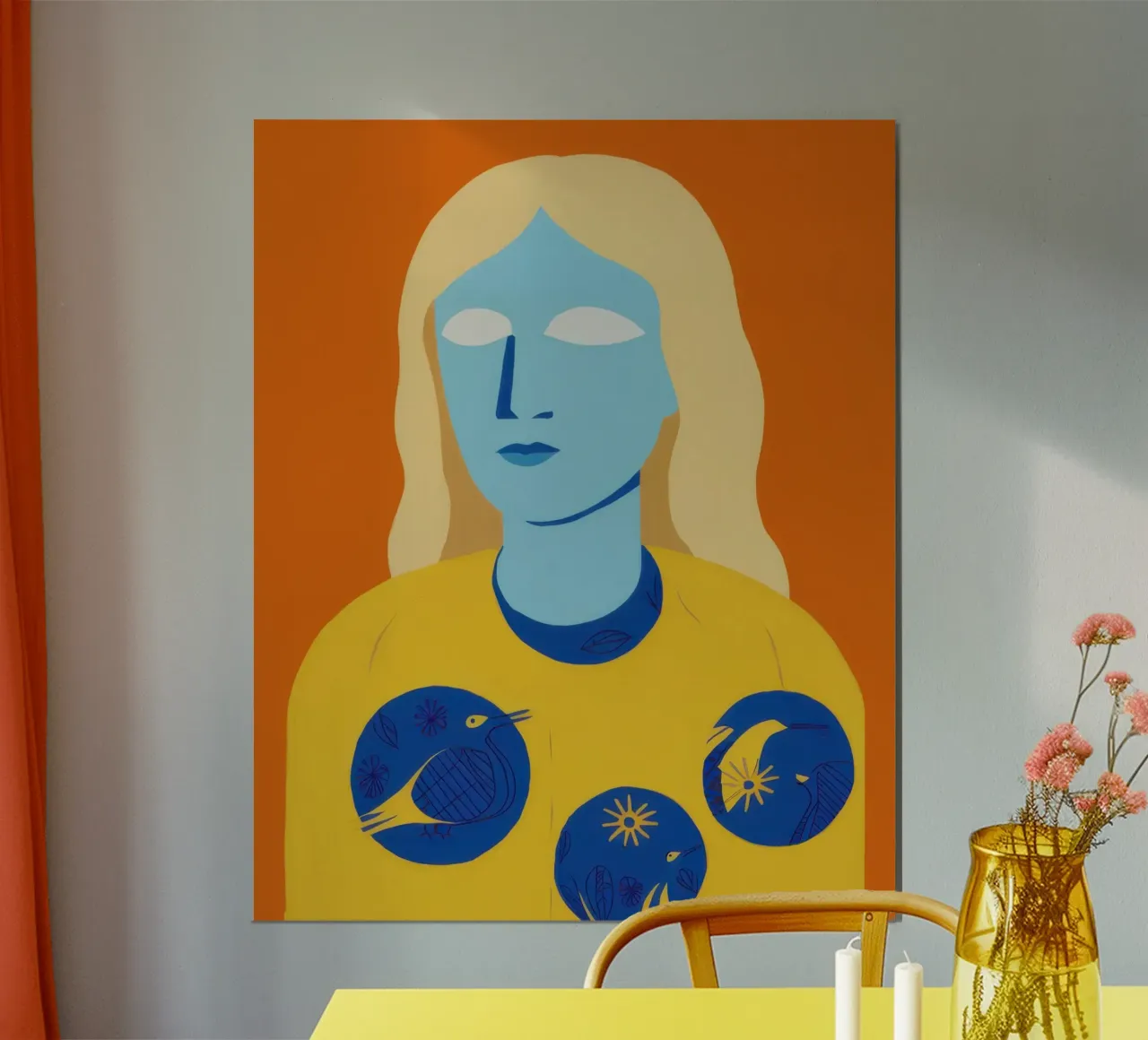 Musa blu celeste poster da Selene Shade