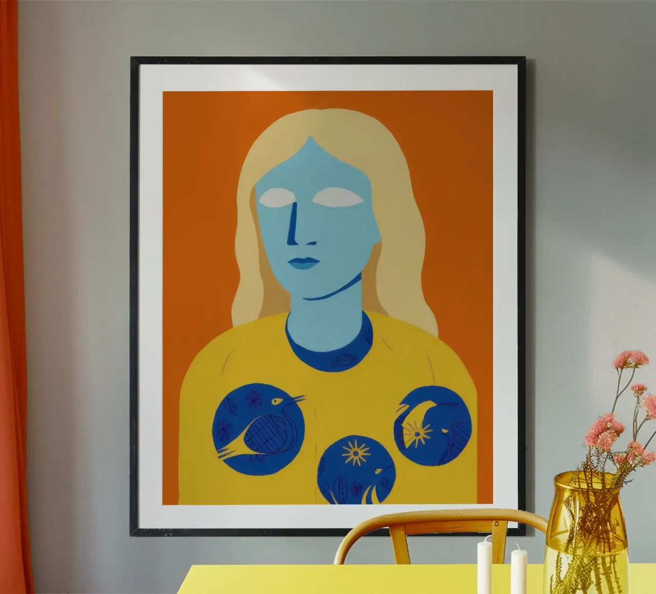 Musa blu celeste poster da Selene Shade
