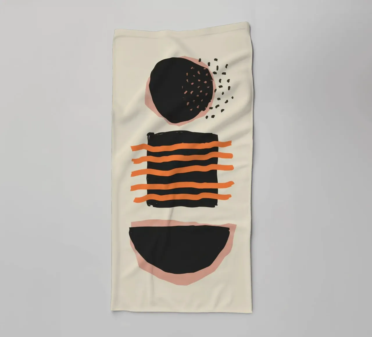 Minimalist Abstract Forms towel by Mark Solaria