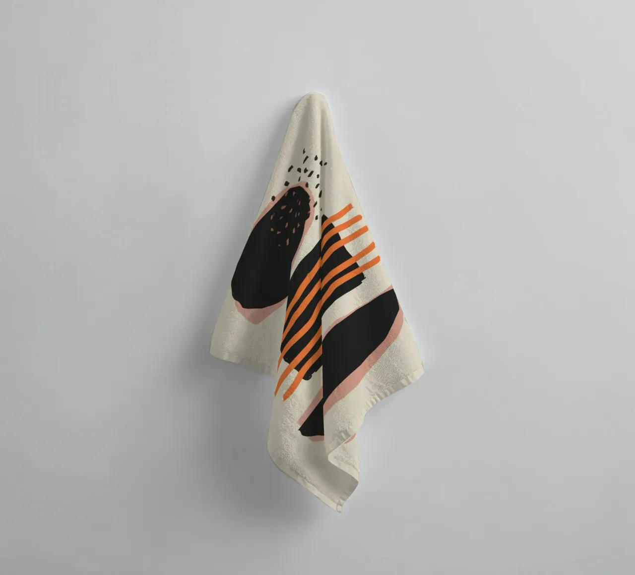 Minimalist Abstract Forms towel by Mark Solaria