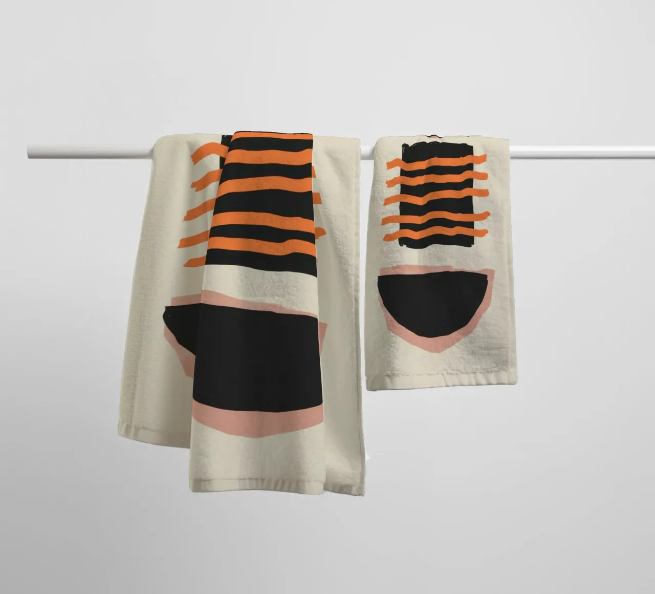 Minimalist Abstract Forms towel by Mark Solaria