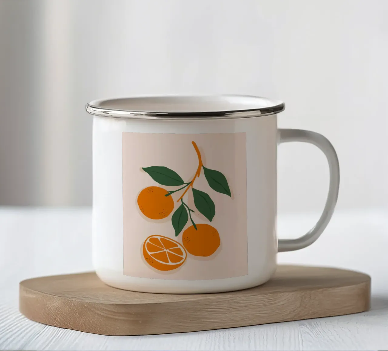 Semplicità all'arancia zuccherina tazza in smalto da Selene Shade