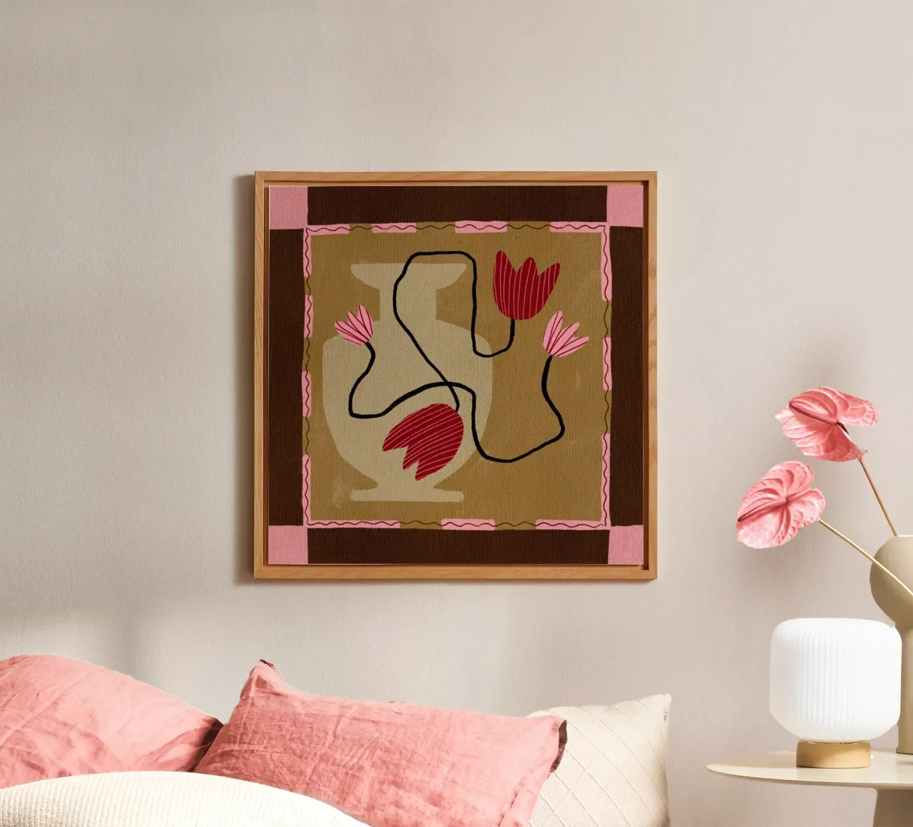Out-of-Vase Blooms 4 pannello forex da Shatha Al Dafai