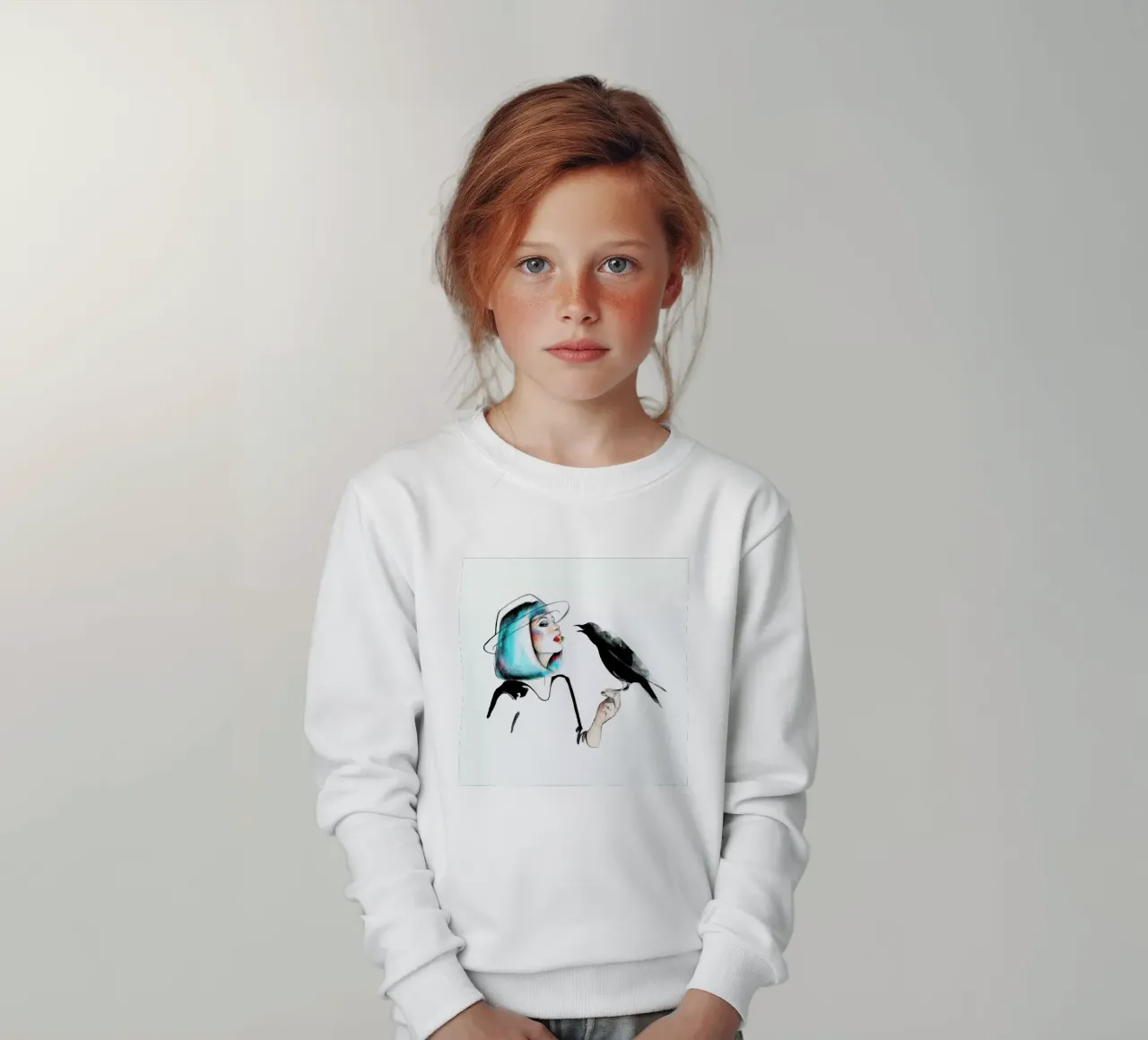 Crow felpa bambino da Ina Stanimirova