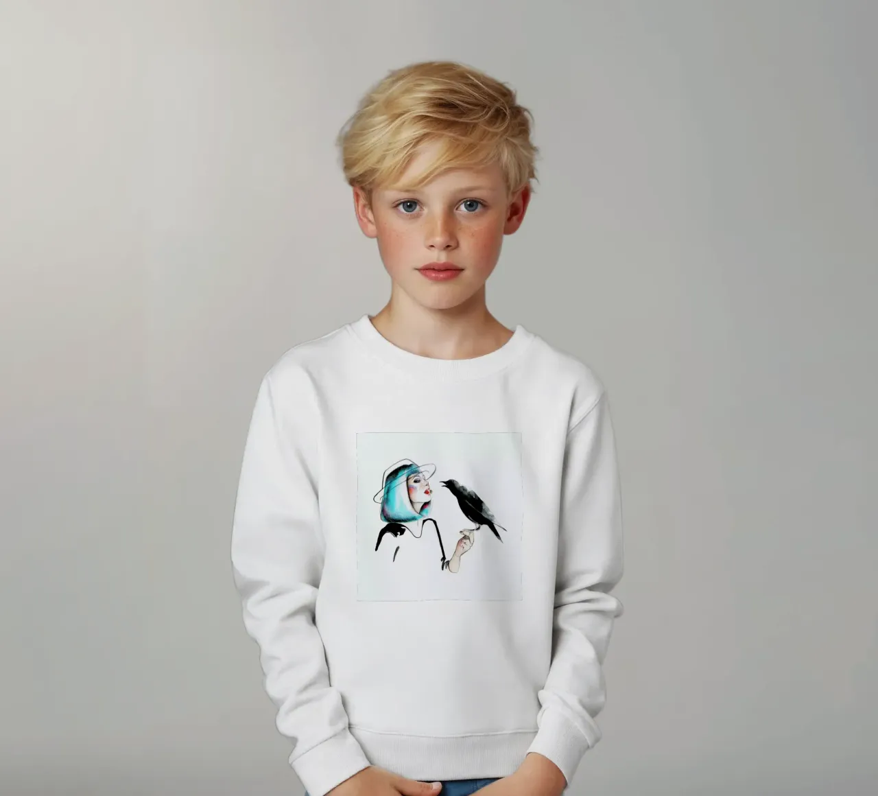 Crow felpa bambino da Ina Stanimirova