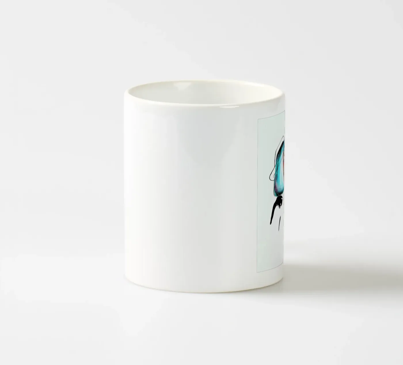 Crow Keramik Tasse von Ina Stanimirova