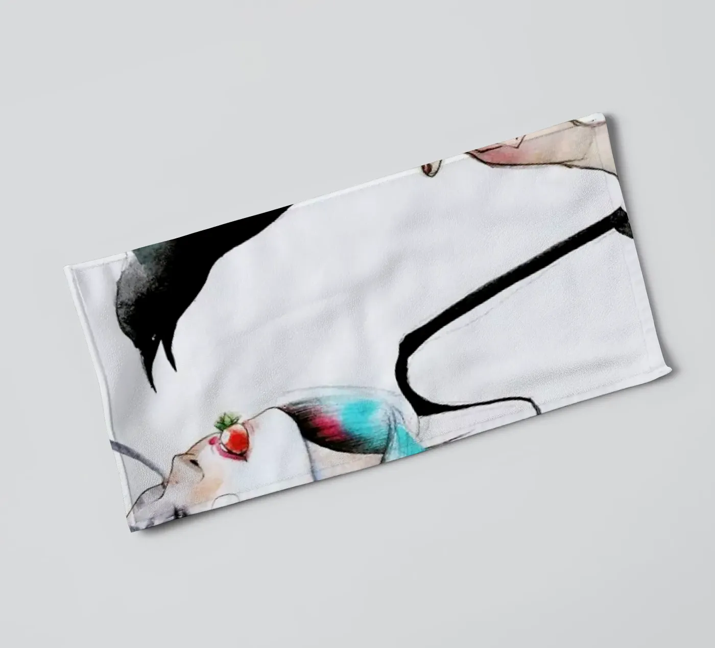 Crow badhanddoek van Ina Stanimirova