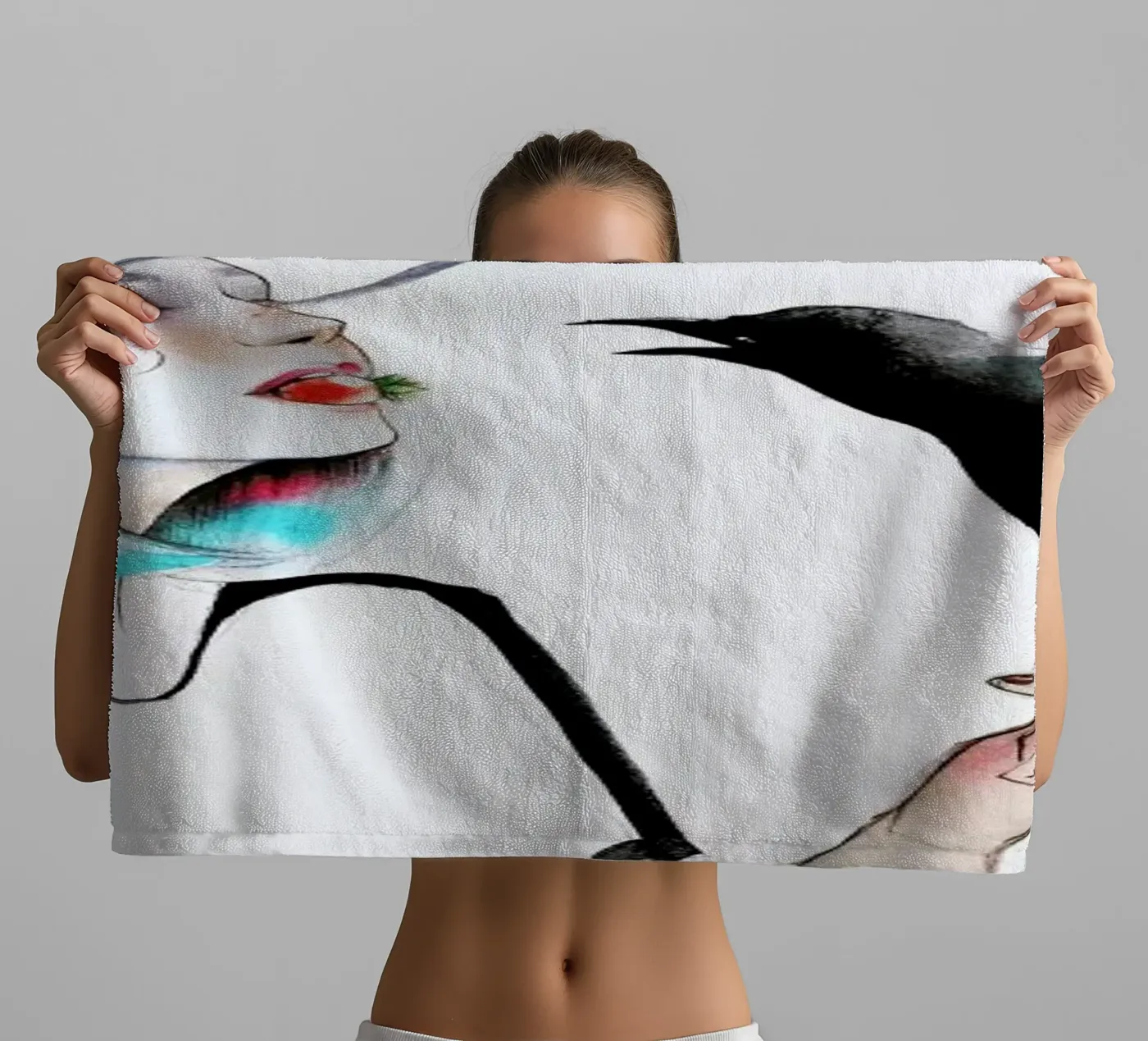 Crow badhanddoek van Ina Stanimirova