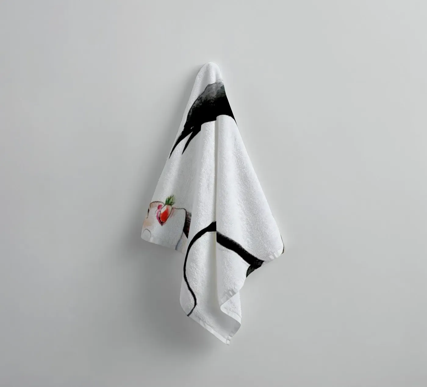 Crow badhanddoek van Ina Stanimirova