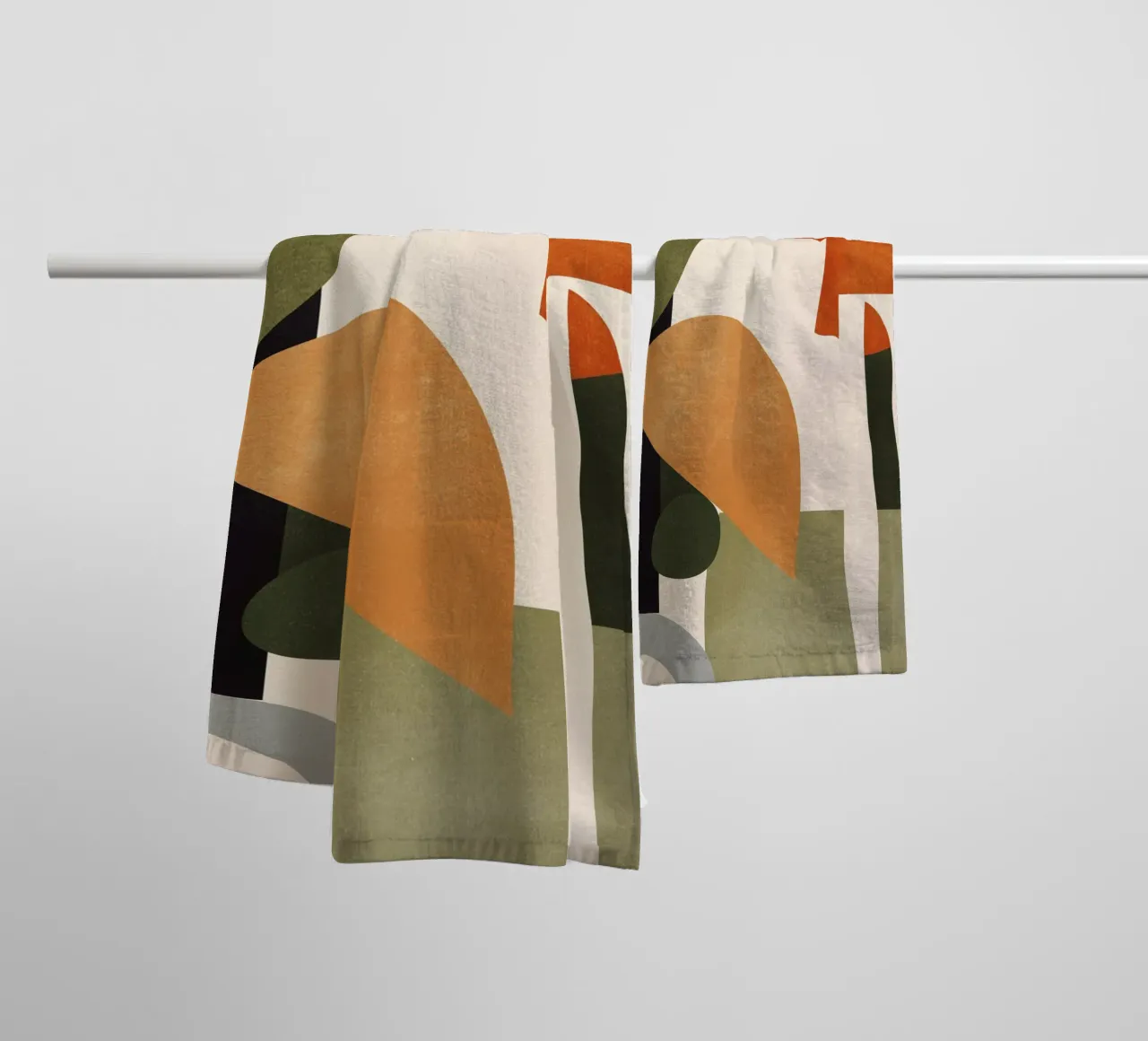 Abstracte kunst 42 badhanddoek van ThingDesign