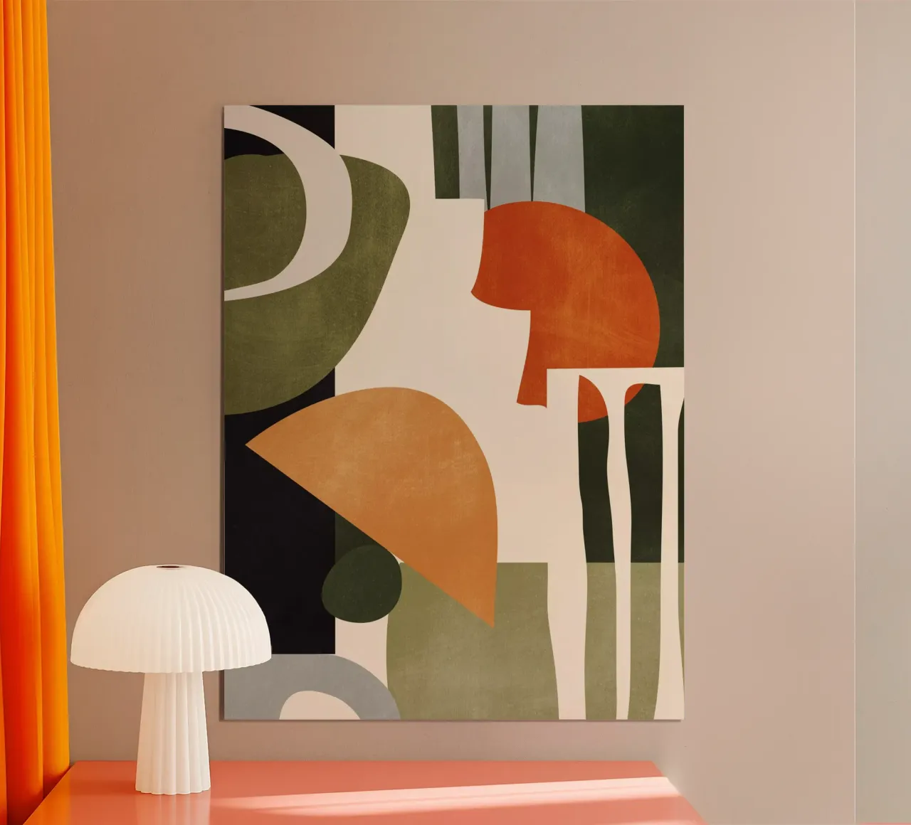 Abstract Art 42 poster with plastic frame by ThingDesign