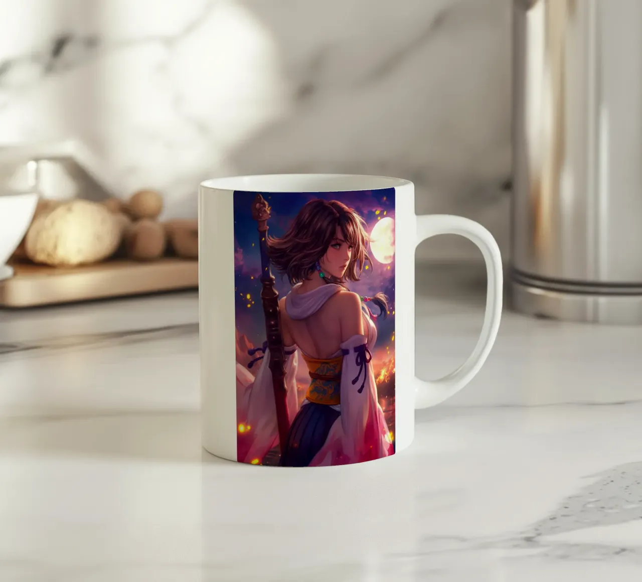 Yuna Final Fantasy X FFX tazza in ceramica da Chimera Canvas