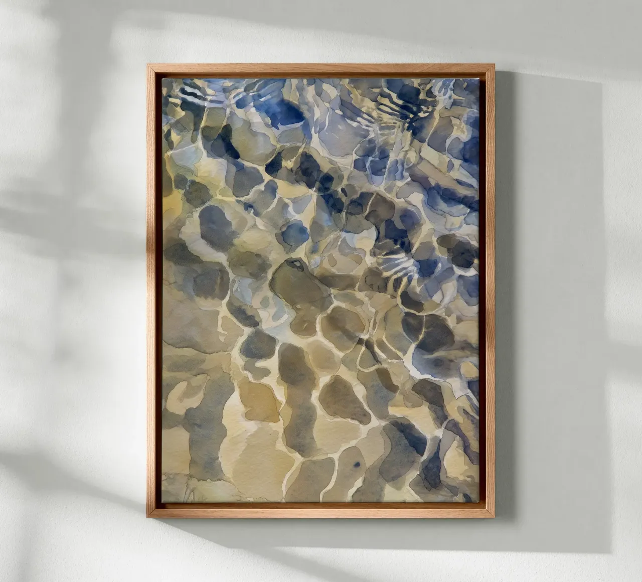 Rivierbedding Studie 1 canvas met Baklijst van Luke Wilder Studio