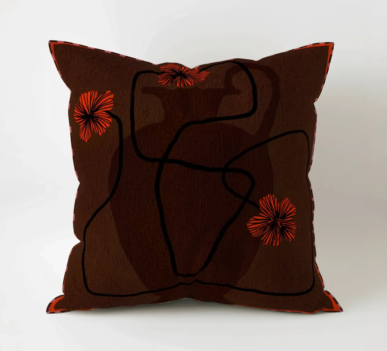 Out-of-Vase Blooms 3 cuscino da Shatha Al Dafai