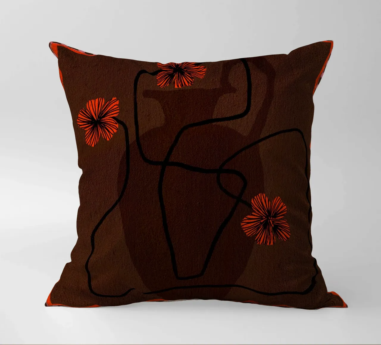 Out-of-Vase Blooms 3 cuscino da Shatha Al Dafai