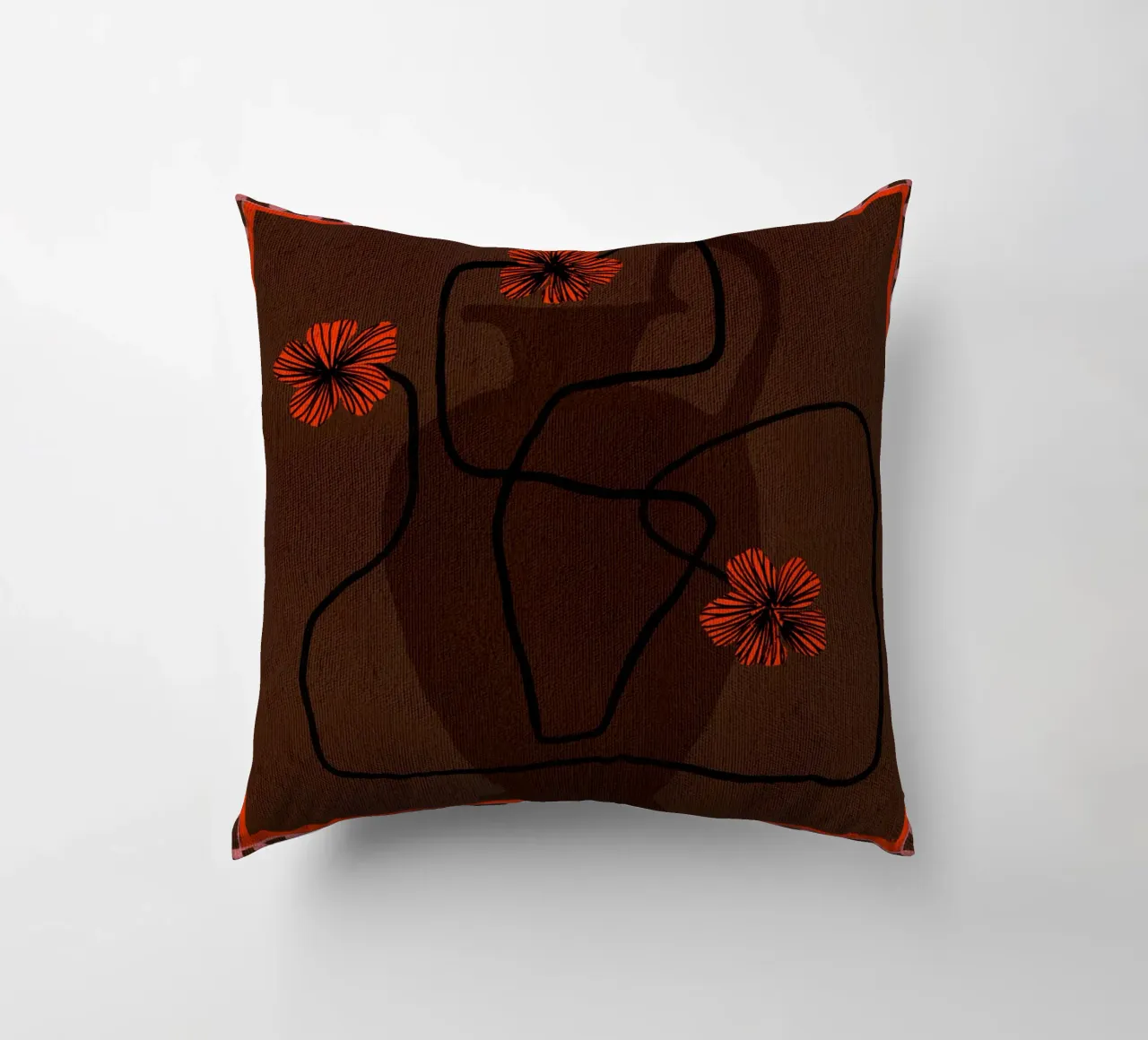 Out-of-Vase Blooms 3 cuscino da Shatha Al Dafai
