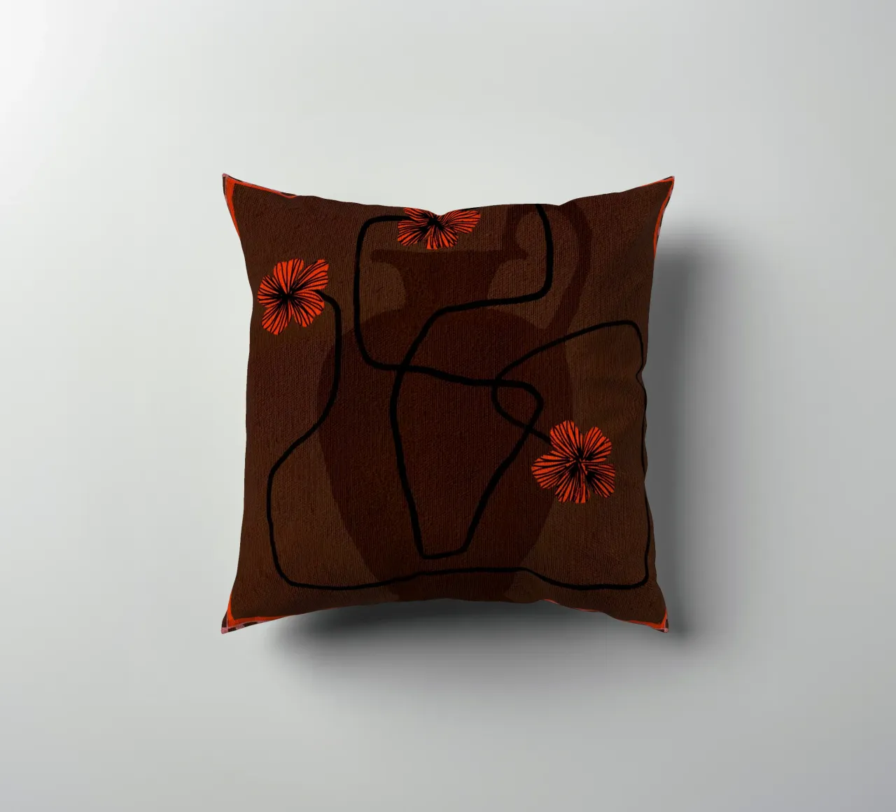 Out-of-Vase Blooms 3 cuscino da Shatha Al Dafai