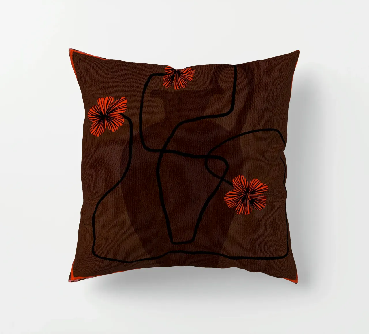 Out-of-Vase Blooms 3 cuscino da Shatha Al Dafai