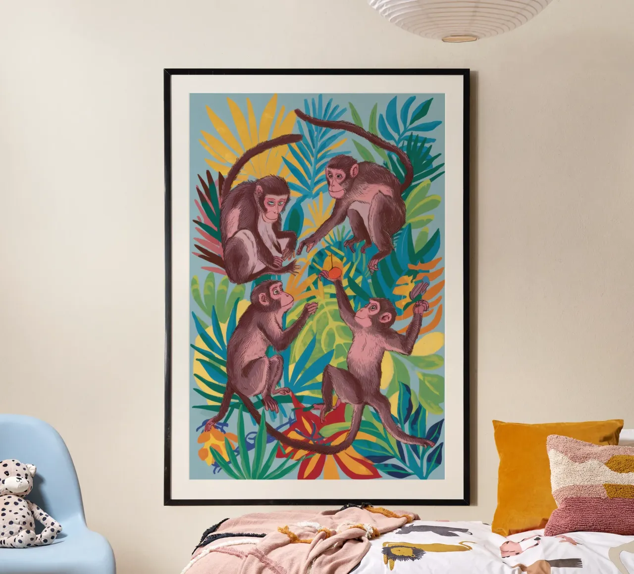 Gioco della giungla delle scimmie poster da Irish Strokes
