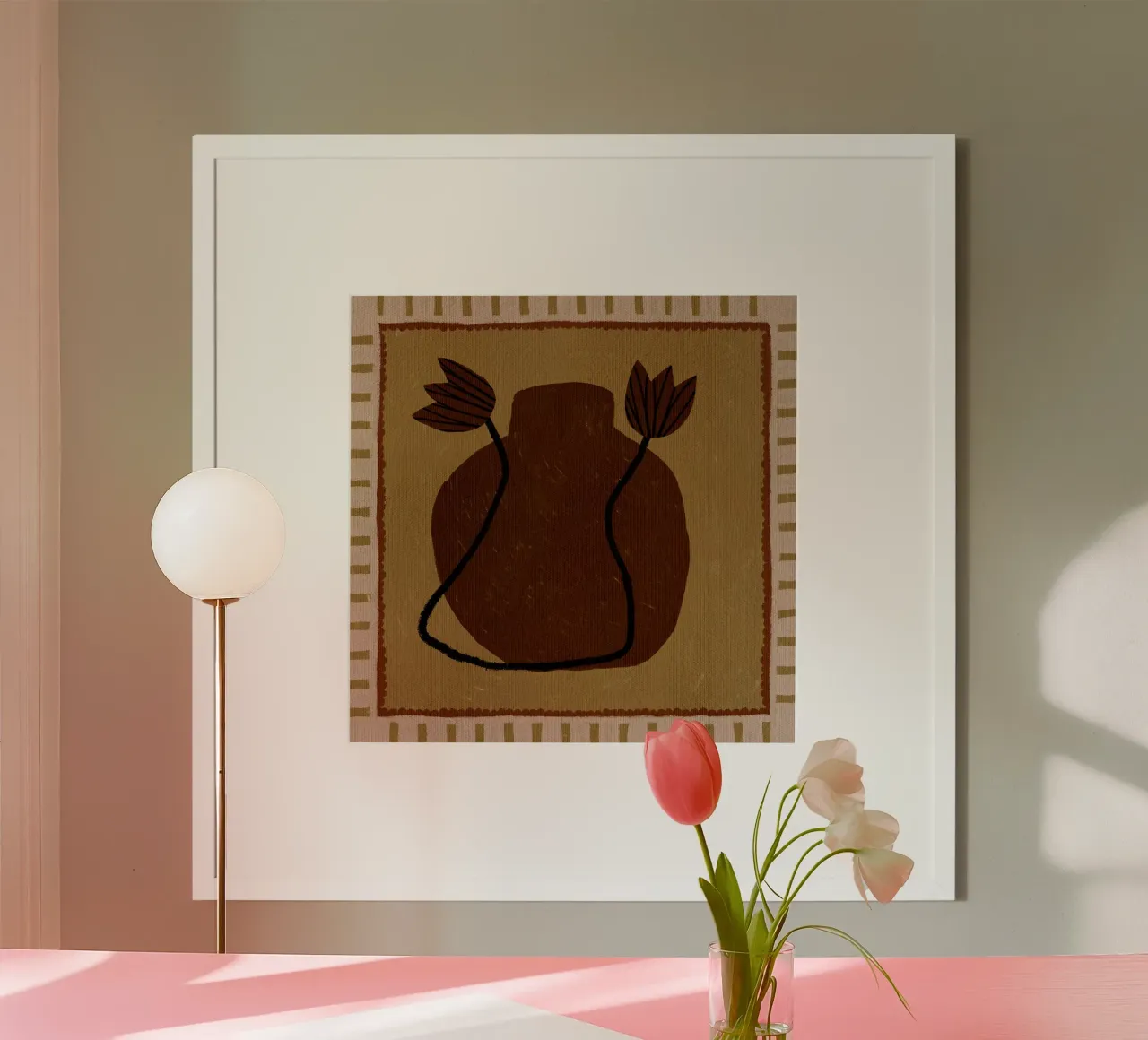 Out-of-Vase Blooms 2 poster by Shatha Al Dafai