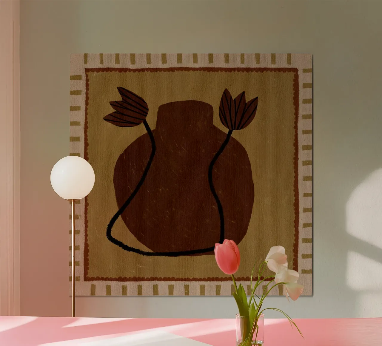 Out-of-Vase Blooms 2 poster by Shatha Al Dafai