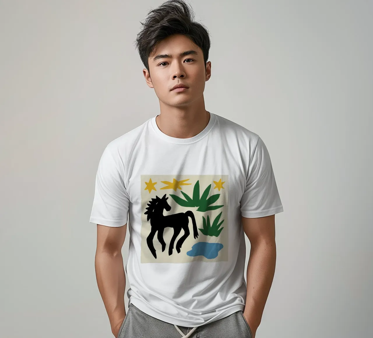 Modulo Stallone di Mezzanotte t-shirt da Trace Brush