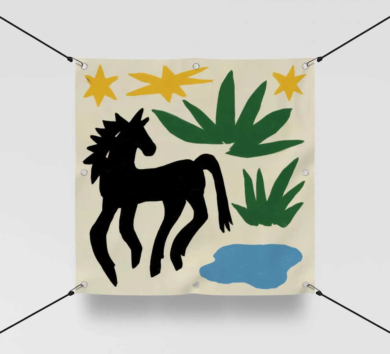 Modulo Stallone di Mezzanotte telo in pvc da Trace Brush