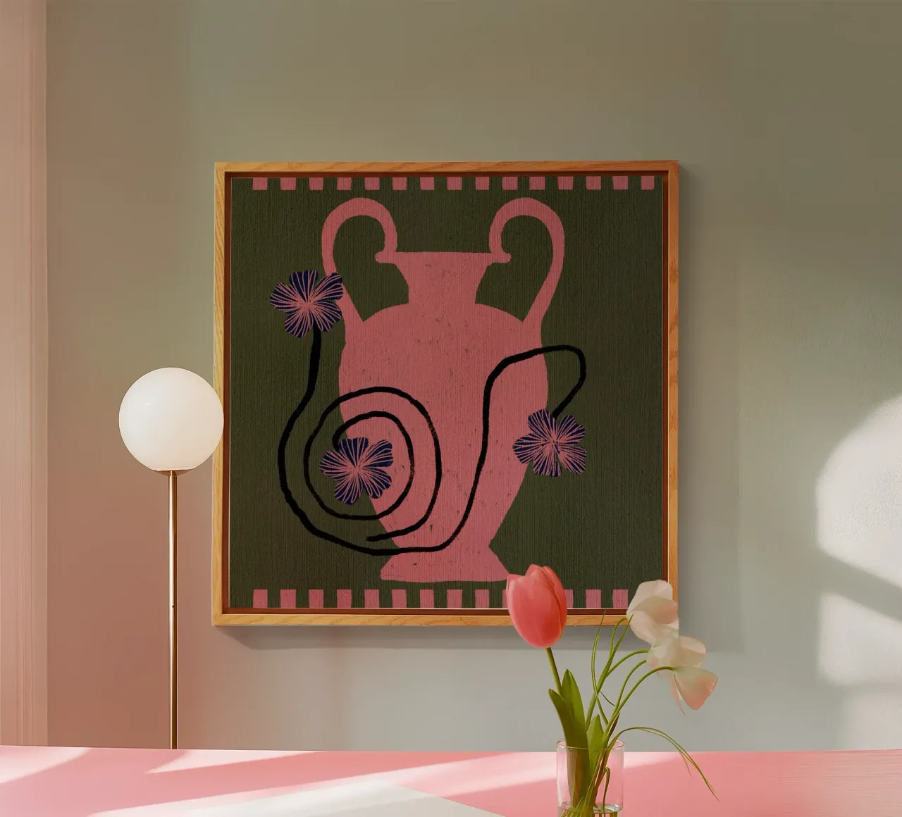 Out-of-Vase Blooms 1 plexiglass da Shatha Al Dafai