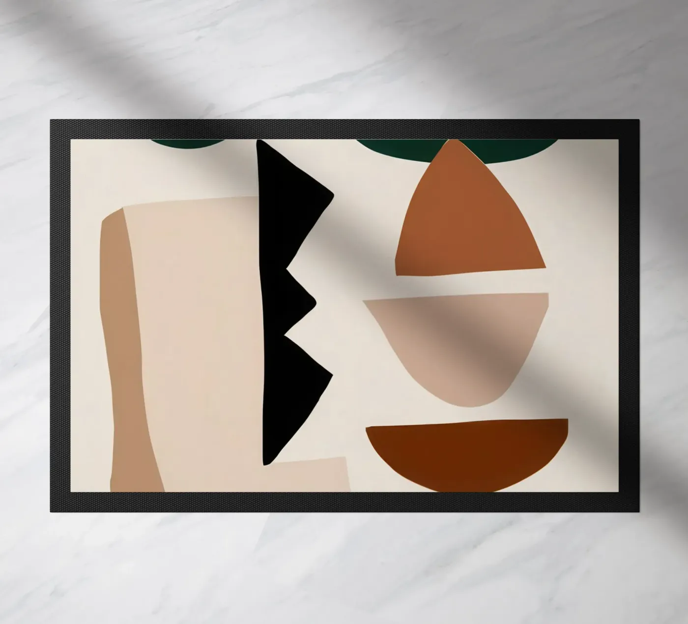 Forme astratte e terrose zerbino da Gaia Viesta