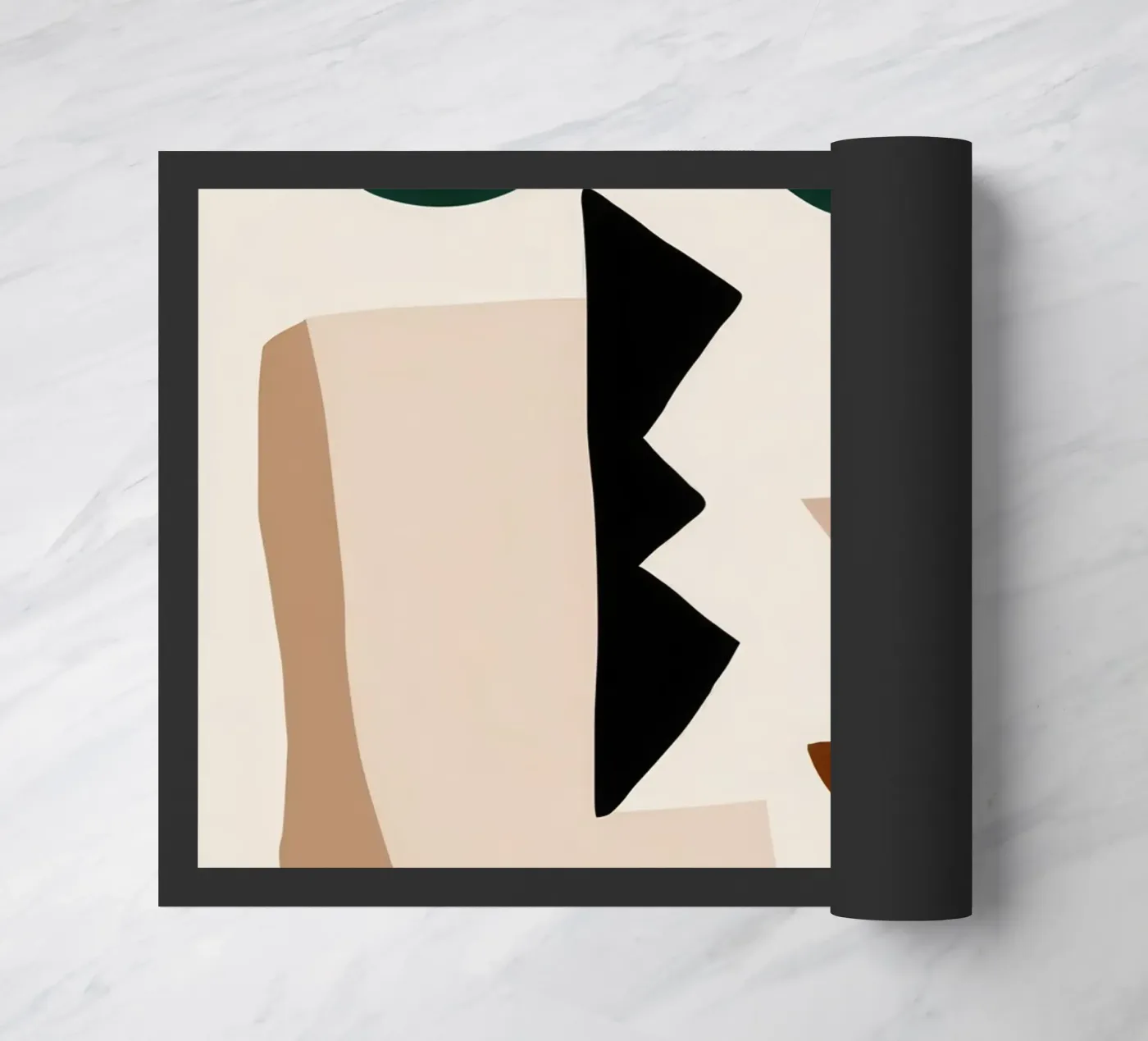 Forme astratte e terrose zerbino da Gaia Viesta