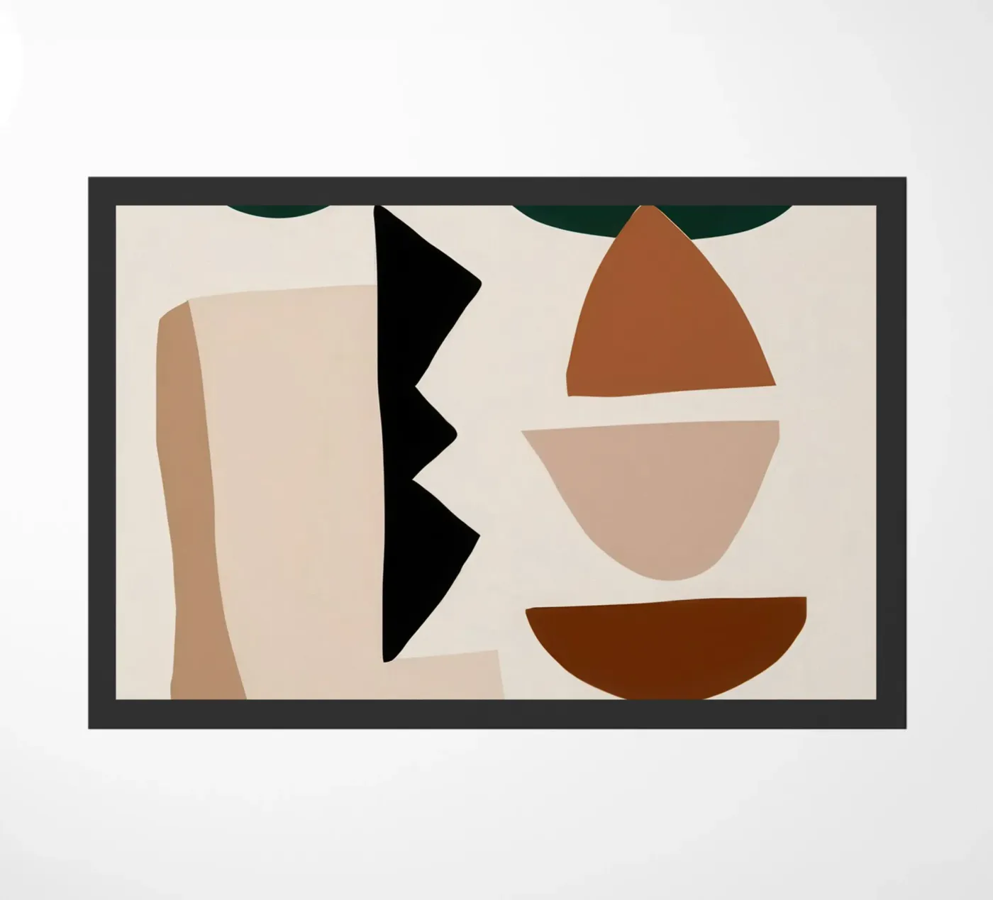 Forme astratte e terrose zerbino da Gaia Viesta