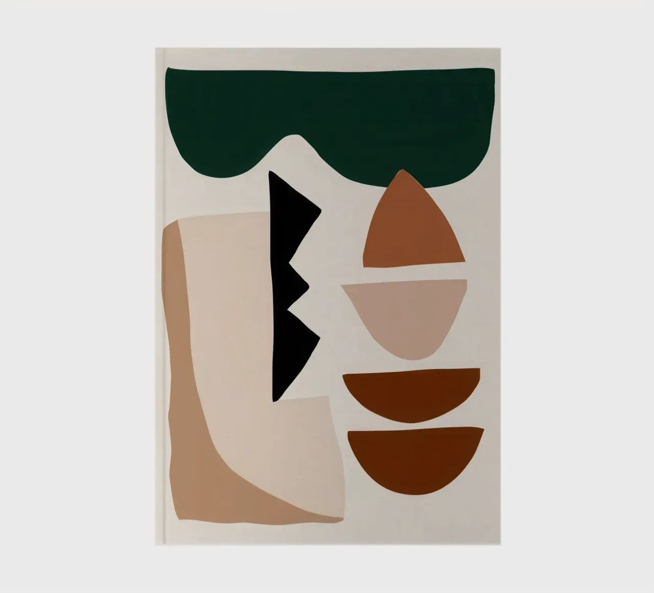 Earthy Abstract Forms notebook by Gaia Viesta